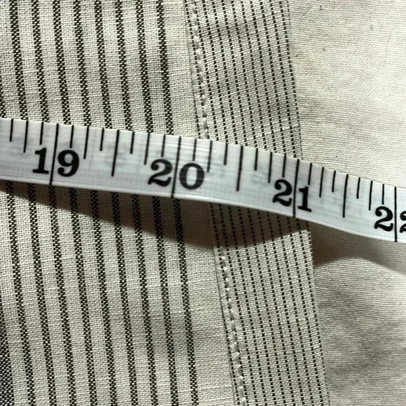 ❤️Host Picks❤️[US4/EU34]ARMANI  JEANS WideLeg Hemp/Linen Blend Gray Straps Pant - Picture 10 of 11